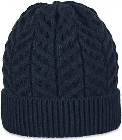 Sterntaler Strickmütze Umschlag marine