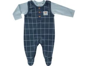 JACKY Strampler-Set MIX & MATCH karo/taubenblau
