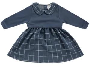 JACKY Kleid MIX & MATCH karo/dunkelblau