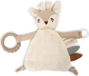 Filibabba Schnuffeltuch mit Beißring - Rehkitz Fawn
