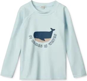 LIEWOOD Noah Langarm-Badeshirt it comes in waves/pure sky