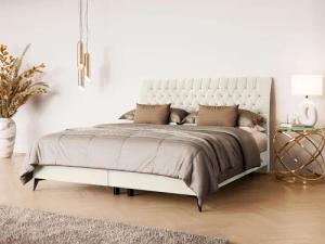 Leonique Polsterbett "SYDNEE mit Matratze und Topper, in 2 Breiten (160 und 180 cm)", Boxspringbett mit Kopfteil, Bettkasten, Matratze (BFK/TFK) und Topper