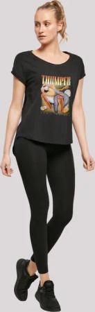 F4NT4STIC T-Shirt "Long Cut T-Shirt Disney Bambi Klopfer", Damen,Premium Merch,Lang,Longshirt,Bedruckt