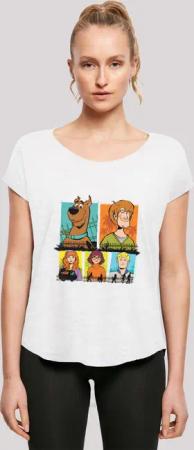 F4NT4STIC T-Shirt "Long Cut T-Shirt Scooby Doo Group Frames", Damen,Premium Merch,Lang,Longshirt,Bedruckt