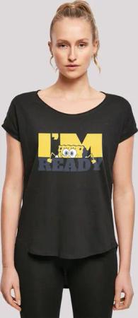 F4NT4STIC T-Shirt "Spongebob Schwammkopf IM READY - Ich bin bereit", Damen,Premium Merch,Lang,Longshirt,Bedruckt