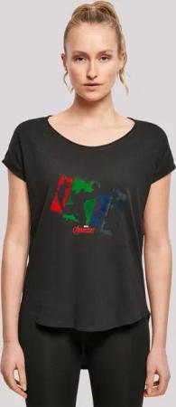 F4NT4STIC T-Shirt "Marvel Superhelden Avengers Team Punch Out", Damen,Premium Merch,Lang,Longshirt,Logo Print