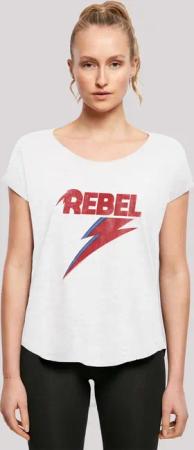 F4NT4STIC T-Shirt "David Bowie Distressed Rebel", Print