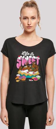 F4NT4STIC T-Shirt "Scooby Doo Life Is Sweet", Damen,Premium Merch,Lang,Longshirt,Bedruckt