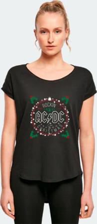 F4NT4STIC T-Shirt "AC/DC Christmas Circle", Damen,Premium Merch,Lang,Longshirt,Bandshirt