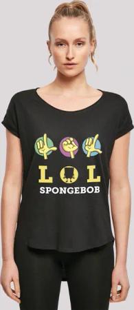 F4NT4STIC T-Shirt "Spongebob Schwammkopf LOL", Damen,Premium Merch,Lang,Longshirt,Bedruckt