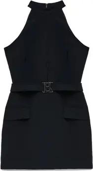 Blugirl Maxikleider Kreppkleid mit Logo