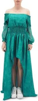 GaËlle Paris Maxikleider Chiffon-Kleid mit Puffrmeln