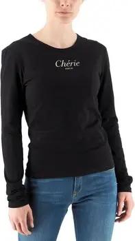 Replay  T-Shirts & Poloshirts Schwarzes Langarm-T-Shirt