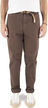 White Sand Hosen Braune Gabardine-Chinohose