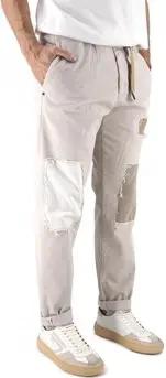 White Sand Hosen Sandfarbene Gabardine-Chinohose