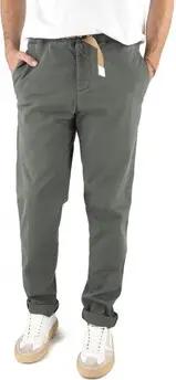 White Sand Hosen Militrgrne Gabardine-Chinohose