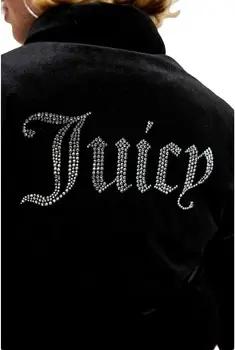 Juicy Couture Jacken Schwarze Daunenjacke Margo aus Velours