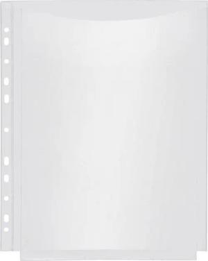 FOLDERSYS Prospekthülle Prospekthülle Combi A4 20mm-Falte (volle Höhe) transparent