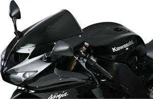 MRA Verkleidungsscheibe Originalform O schwarz für ZX-6 R/ZX-10