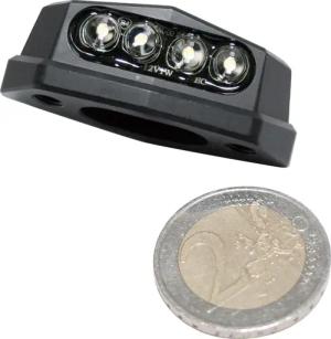 Shin Yo LED Alu Nummernschildbeleuchtung Quadro schwarz