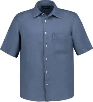 Marc O'Polo Herren Kurzarmhemd blau