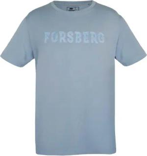 FORSBERG T-Shirt T-Shirt mit Denim-Schriftzug