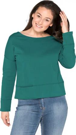 Sweatshirt aus reiner Bio-Baumwolle, pinie 44/46