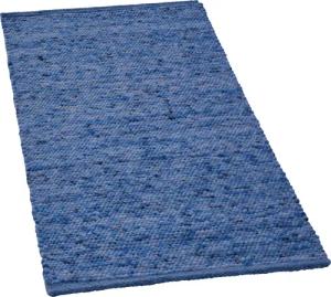 Schurwollteppich, blau 70 x 140 cm