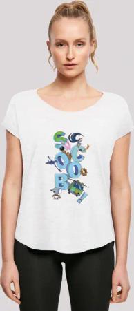F4NT4STIC T-Shirt "Long Cut T-Shirt Scooby Doo Letters Jumble", Damen,Premium Merch,Lang,Longshirt,Bedruckt