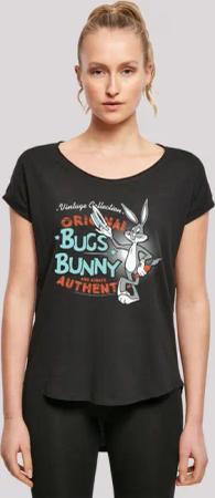 F4NT4STIC T-Shirt "Long Cut T-Shirt Looney Tunes Vintage Bugs Bunny", Damen,Premium Merch,Lang,Longshirt,Bedruckt