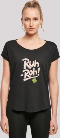 F4NT4STIC T-Shirt "Scooby Doo Ruh-Roh Dog Tag", Damen,Premium Merch,Lang,Longshirt,Bedruckt