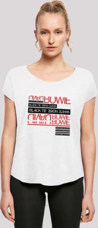 F4NT4STIC T-Shirt "David Bowie Black Tie White Noise", Print