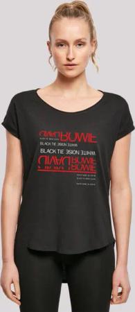 F4NT4STIC T-Shirt "David Bowie Black Tie White Noise", Print