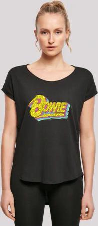 F4NT4STIC T-Shirt "David Bowie Moonlight 90s Logo", Print