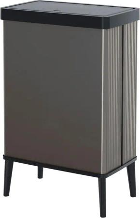 Curver Abfalleimer VERTO High perlgrau B/H/T: ca. 43,5x69x26,5 cm