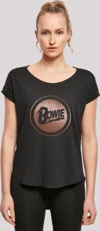 F4NT4STIC T-Shirt "David Bowie Rose Gold Circle", Print