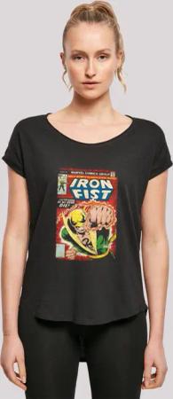 F4NT4STIC T-Shirt "Marvel Iron Fist Cover", Damen,Premium Merch,Lang,Longshirt,Logo Print