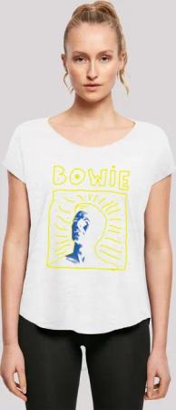F4NT4STIC T-Shirt "Long Cut T-Shirt David Bowie 90s Frame", Damen,Premium Merch,Lang,Longshirt,Bandshirt