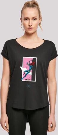 F4NT4STIC T-Shirt "Marvel Comics Black Widow Roof Jump", Damen,Premium Merch,Lang,Longshirt,Logo Print