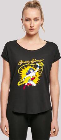 F4NT4STIC T-Shirt "DC Comics Wonder Woman Vintage Leap", Damen,Premium Merch,Lang,Longshirt,Bedruckt