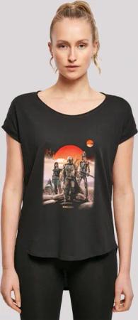 F4NT4STIC T-Shirt "Star Wars The Mandalorian Warriors", Damen,Premium Merch,Lang,Longshirt,Bedruckt