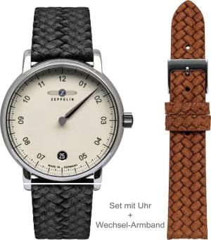 Zeppelin 8643-5 Monotimer Set Damenuhr 36mm 5ATM