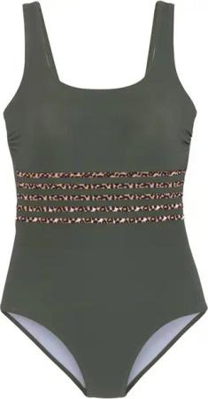 LASCANA Badeanzug Adelin mit Shaping-Effekt und bedruckten Details