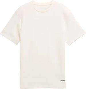 TOM TAILOR Jungen T-Shirt mit Waffelstruktur, weiß, Uni, Gr. 176