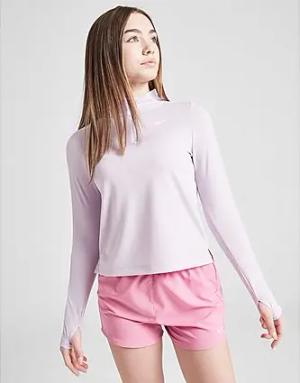 Nike Girls' Fitness Long Sleeve 1/2 Zip Top Junior, Doll