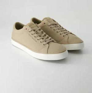 Tommy Hilfiger Schuhe - TH HI Vulc LOW Core Canvas Textil (Beige, Gr. 43)