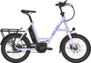 i:SY E5 ZR F (545 Wh), 5 Gang Nabenschaltung, Unisexfahrrad, Kompakt, Modell 2025, 20 Zoll 47 cm pastel purple