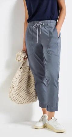 Street One Frauen Hose im Loose Fit in Blau, Gr: 42