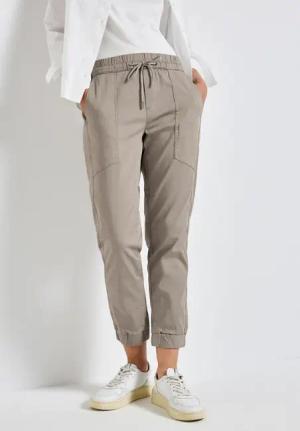 Street One Frauen Hose im Loose Fit in Grau, Gr: 36