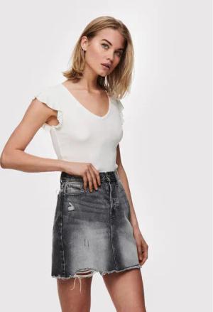 ONLY Bluse Belia 15227187 Weiß Regular Fit